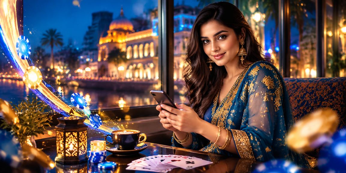 রাজশাহীতে বাংলাদেশি মডেল মোবাইলে রামি কার্ড গেম খেলছেন